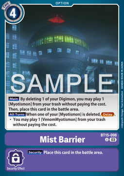 Mist Barrier (BT15-098) - Exceed Apocalypse (Uncommon) [BT-15-098]