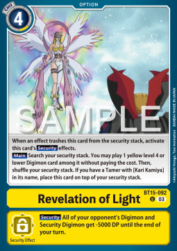 Revelation of Light (BT15-092) - Exceed Apocalypse (Uncommon) [BT-15-092]