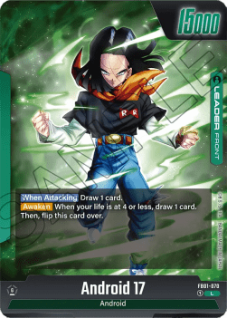 Android 17 // Android 17 / Android 18 (FB01-070)  (V.1 - Leader) - Awakened Pulse [Fusion World] (Leader) [FB01-070]