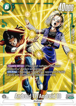 Android 17 / Android 18 (FB01-078)  (V.2 - Alternate Art) - Awakened Pulse [Fusion World] (Alternate Art) [FB01-078]