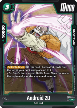 Android 20 (FB01-084) - Awakened Pulse [Fusion World] (Rare) [FB01-084]