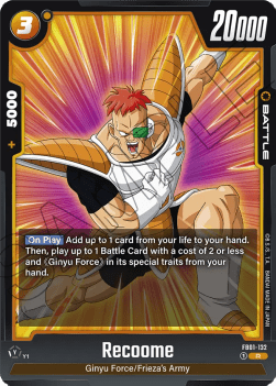 Recoome (FB01-132) - Awakened Pulse [Fusion World] (Rare) [FB01-132]