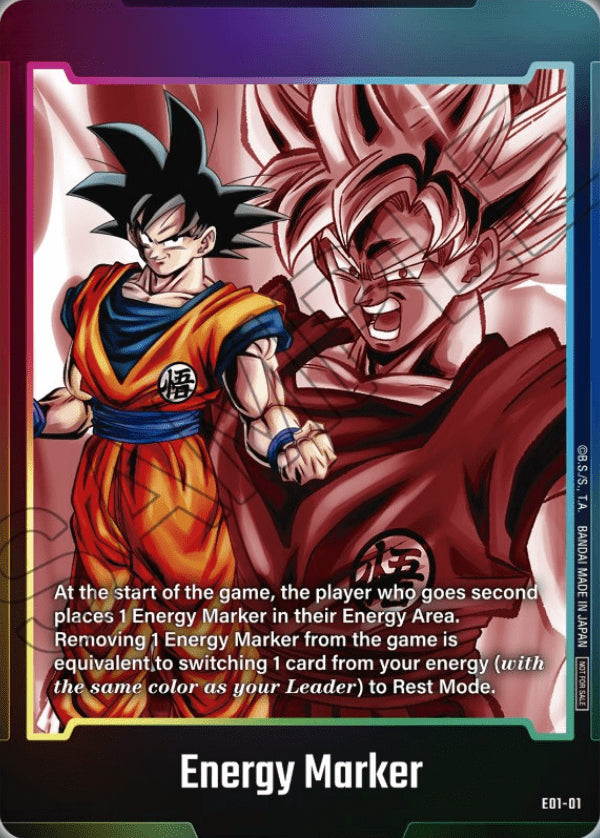 Energy Marker "Son Goku" (V.1 - Token ) - Unnumbered Promos (Token) [UP-E01-01]