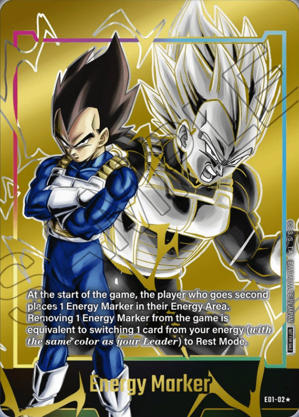 Energy Marker "Vegeta" (V.2 - Token ) - Unnumbered Promos (Token) [UP-E01-02]
