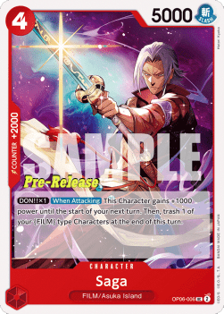 Saga (OP06-006) - Promos: Wings of the Captain (Uncommon) [OP06P-006]