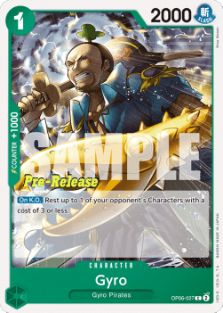 Gyro (OP06-027) - Promos: Wings of the Captain (Common) [OP06P-027]