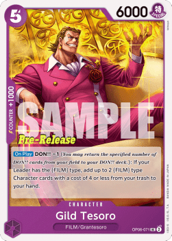 Gild Tesoro (OP06-071) - Promos: Wings of the Captain (Uncommon) [OP06P-071]