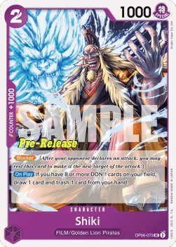 Shiki (OP06-073) - Promos: Wings of the Captain (Uncommon) [OP06P-073]
