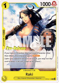 Raki (OP06-113) - Promos: Wings of the Captain (Common) [OP06P-113]
