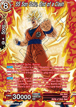 SS Son Goku, End of a Clash (V.2 - Rare) - Beyond Generations (Rare) [BT24-010]