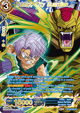 Trunks, City Guardian (V.3 - Uncommon) - Beyond Generations (Uncommon) [BT24-036]