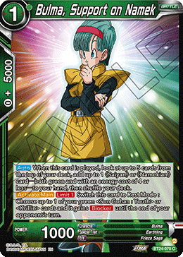 Bulma, Support on Namek - Beyond Generations (Common) [BT24-070]