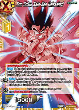 Son Goku, Kaio-Ken Unleashed (V.1 - Rare) - Beyond Generations (Rare) [BT24-082]