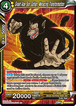 Great Ape Son Gohan, Menacing Transformation (V.1 - Rare) - Beyond Generations (Rare) [BT24-089]