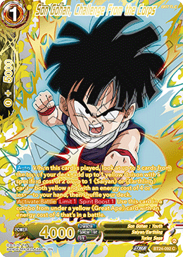 Son Gohan, Challenge From the Corps (V.3 - Common) - Beyond Generations (Common) [BT24-092]