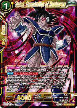 Turles, Organization of Destroyers (V.1 - Super Rare) - Beyond Generations (Super Rare) [BT24-099]