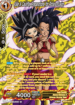 Kale & Caulifla, Preparations for Potara-Fusion (V.2 - Common) - Beyond Generations (Common) [BT24-107]