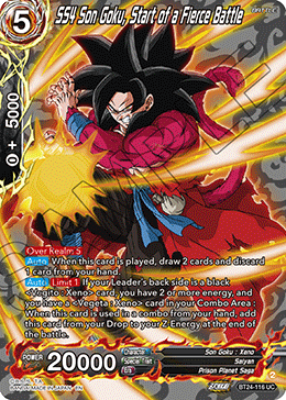 SS4 Son Goku, Start of a Fierce Battle (V.2 - Uncommon) - Beyond Generations (Uncommon) [BT24-116]