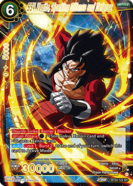 SS4 Vegito, Sparking Offense and Defense (V.1 - Super Rare) - Beyond Generations (Super Rare) [BT24-122]
