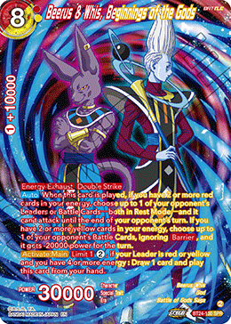 Beerus & Whis, Beginnings of the Gods (V.2 - Special Rare) - Beyond Generations (Special Rare) [BT24-130]