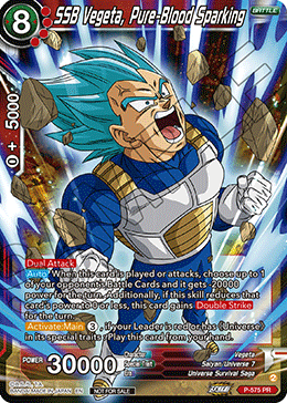 SSB Vegeta, Pure-Blood Sparking (V.1 - Promo) - Promos (Promo) [P-575]