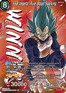 SSB Vegeta, Pure-Blood Sparking (V.2 - Promo) - Promos (Promo) [P-575]