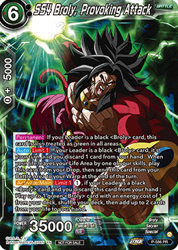 SS4 Broly, Provoking Attack (V.1 - Promo) - Promos (Promo) [P-586]