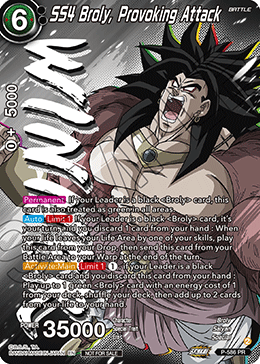 SS4 Broly, Provoking Attack (V.2 - Promo) - Promos (Promo) [P-586]