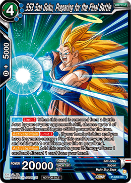 SS3 Son Goku, Preparing for the Final Battle (V.1 - Promo) - Promos (Promo) [P-618]