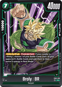 Broly : BR (FB02-096) - Blazing Aura [Fusion World] (Rare) [FB02-096]