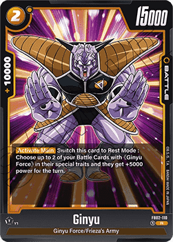 Ginyu (FB02-110) - Blazing Aura [Fusion World] (Rare) [FB02-110]