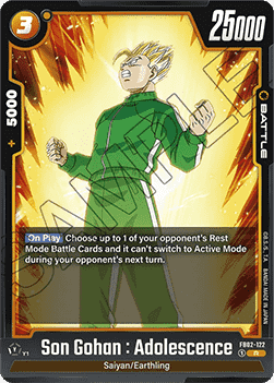 Son Gohan : Adolescence (FB02-122) - Blazing Aura [Fusion World] (Rare) [FB02-122]