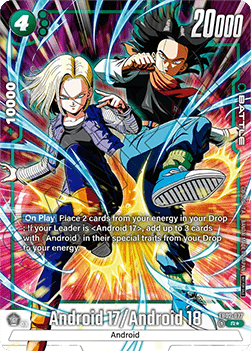 Android 17 / Android 18 (FB02-077)  (V.2 - Rare) - Unnumbered Promos [Fusion World] (Rare) [FWUP-FB02-077]