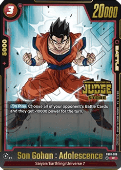 Son Gohan : Adolescence (FB01-016) - Judge Promos [Fusion World] (Rare) [JPFW-FB01-016]