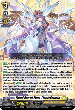 Fated One of Time, Liael=Amorta  (V.1 - Triple Rare) - Illusionless Strife (Triple Rare) [DZ-BT02-010]