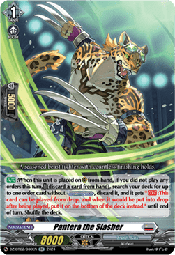 Pantera the Slasher  (V.1 - Double Rare) - Illusionless Strife (Double Rare) [DZ-BT02-030]