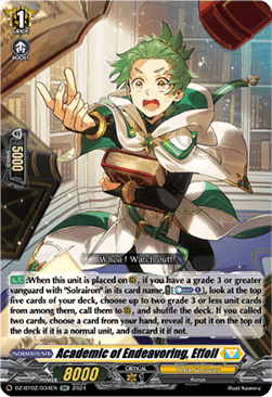 Academic of Endeavoring, Effoll  (V.1 - Double Rare) - Illusionless Strife (Double Rare) [DZ-BT02-034]
