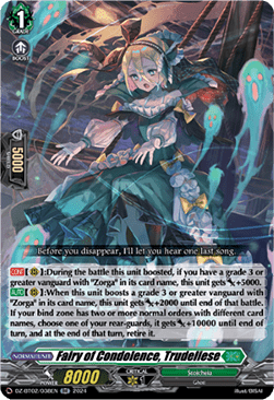 Fairy of Condolence, Trudeliese  (V.1 - Double Rare) - Illusionless Strife (Double Rare) [DZ-BT02-038]