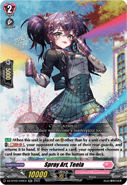Spray Art, Teela  (V.1 - Double Rare) - Illusionless Strife (Double Rare) [DZ-BT02-039]