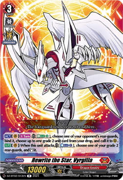 Rewrite the Star, Vyrgilla  (V.1 - Rare) - Illusionless Strife (Rare) [DZ-BT02-043]