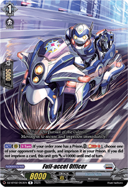 Full-accel Officer  (V.1 - Rare) - Illusionless Strife (Rare) [DZ-BT02-053]