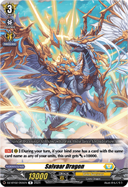 Salvaar Dragon  (V.1 - Rare) - Illusionless Strife (Rare) [DZ-BT02-055]