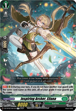 Inspiring Archer, Eliana  (V.1 - Rare) - Illusionless Strife (Rare) [DZ-BT02-061]