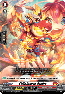 Child Dragon, Aundra - Illusionless Strife (Common) [DZ-BT02-075]