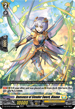 Danseuse of Slender Sword, Dianna - Illusionless Strife (Common) [DZ-BT02-097]