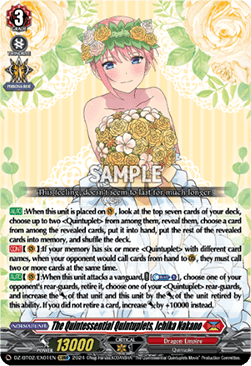 The Quintessential Quintuplets, Ichika Nakano - Illusionless Strife (Special EX) [DZ-BT02-EX01]
