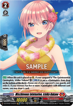 Mischievous Infatuation, Ichika Nakano - Illusionless Strife (Special EX) [DZ-BT02-EX02]