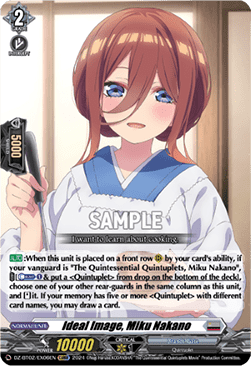 Ideal Image, Miku Nakano - Illusionless Strife (Special EX) [DZ-BT02-EX06]