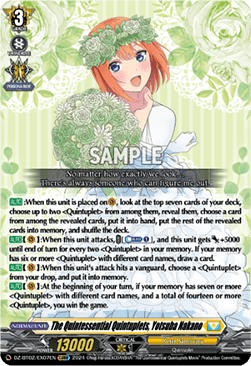 The Quintessential Quintuplets, Yotsuba Nakano - Illusionless Strife (Special EX) [DZ-BT02-EX07]