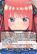 Memories of School Festival for "Nino Nakano" - Illusionless Strife (Special EX) [DZ-BT02-EX18]